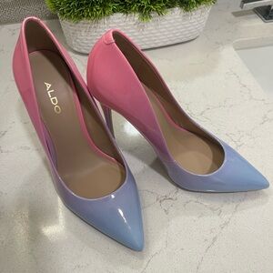 Pink and Blue Aldo Pumps